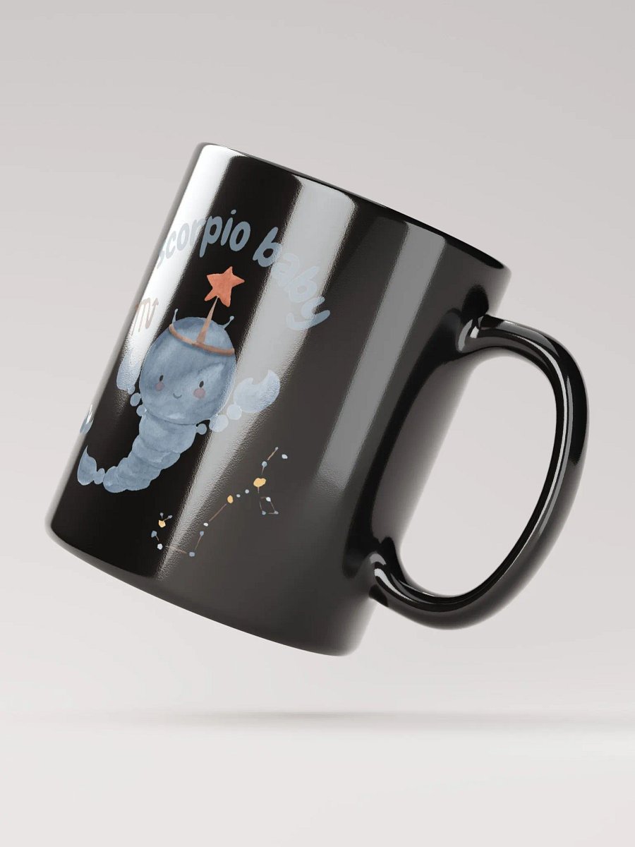 Scorpio Baby October 24 – November 21 BLACK GLOSSY MUG Baby Gift, New Baby Gift, Fun Astrology Gift product image (4)