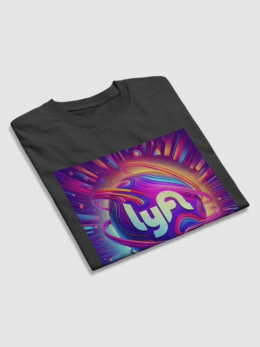 Lyft Purple logo on black shirt product image (3)