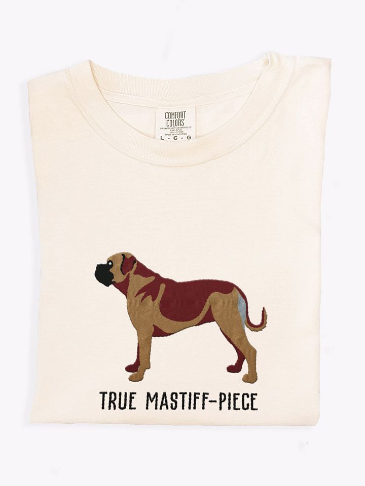 True Mastiff-Piece T-Shirt(Embroidered) of a Bullmastiff product image (1)