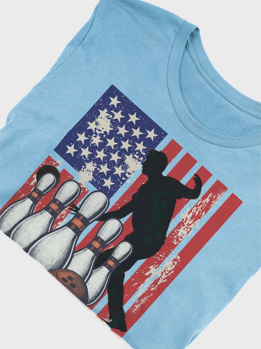 Flag American Bowling Strike! Patriotic T-Shirt product image (3)