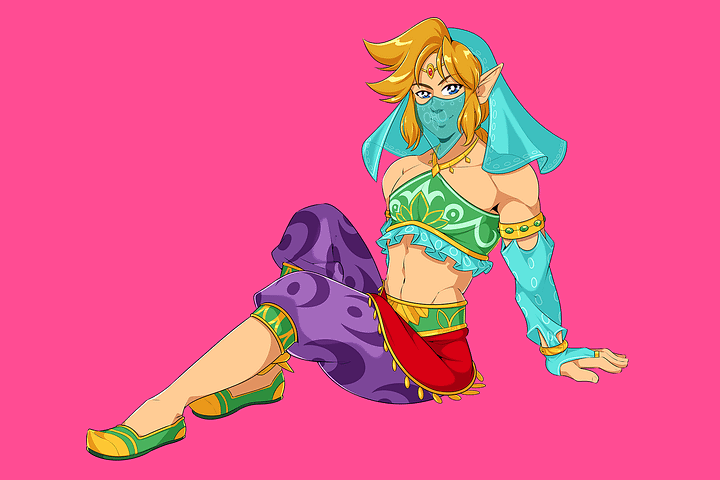 Gerudo Link Mini Print product image (1)