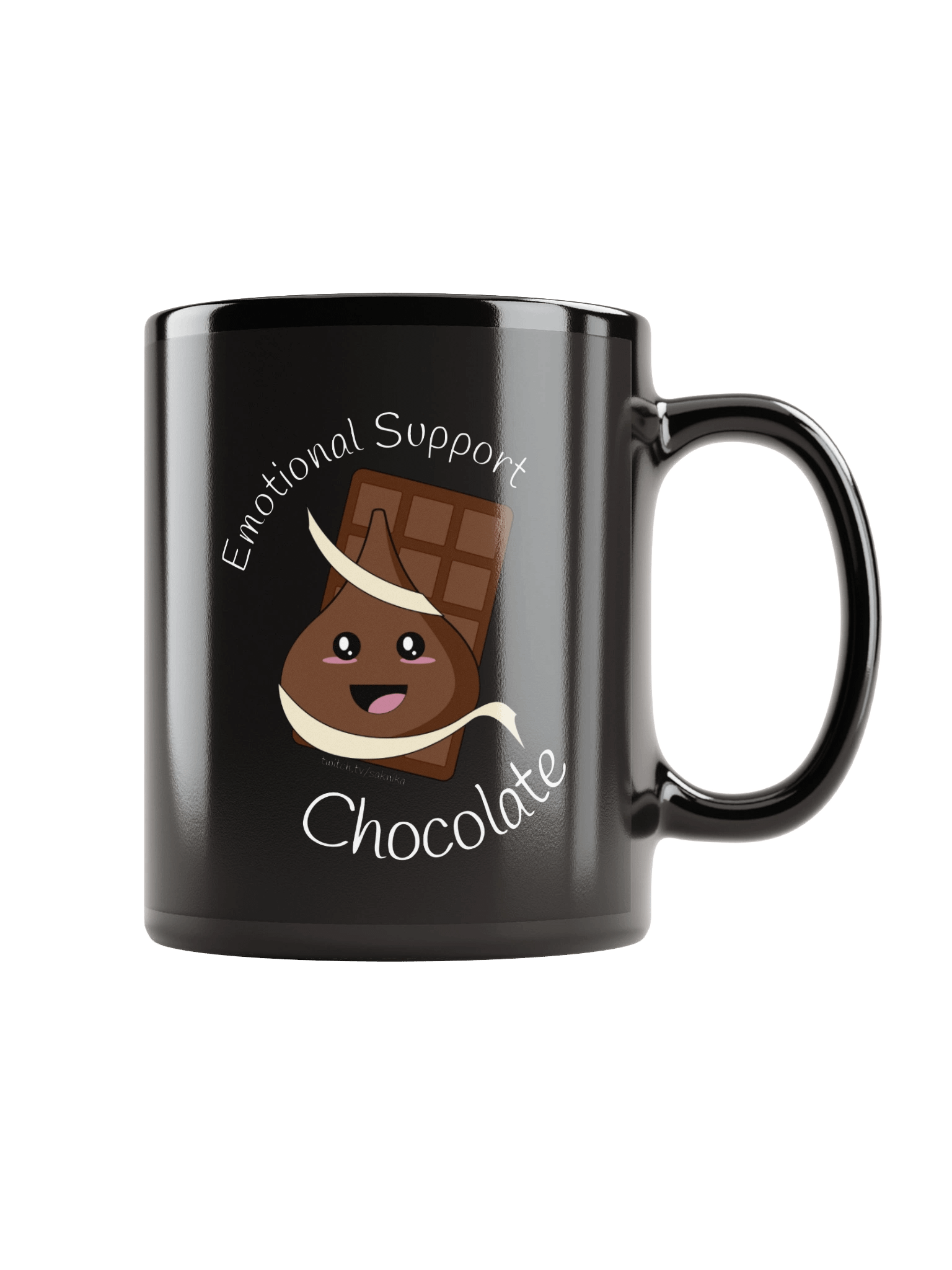 Emotional Support Chocolate Mug - Black product image (1)