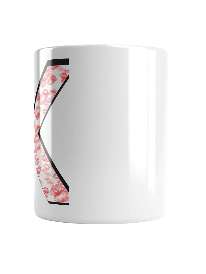 White X Red Lipstick Kisses | Glossy White Mug product image (2)