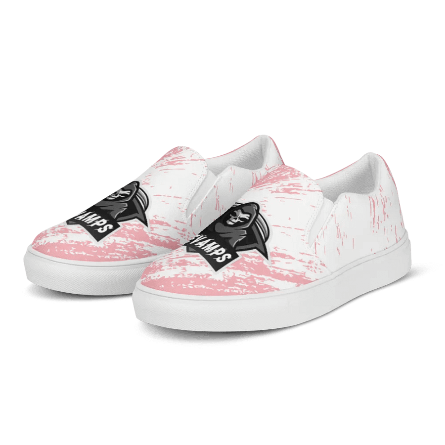 Women's Slip-On Canvas Shoes OneVamps Pink-White product image (5)