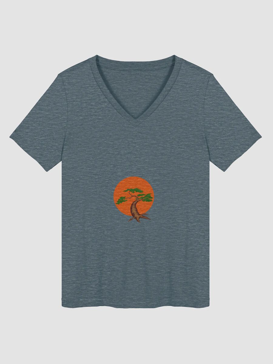 Sunset Tree Women's V-Neck Tee product image (3)