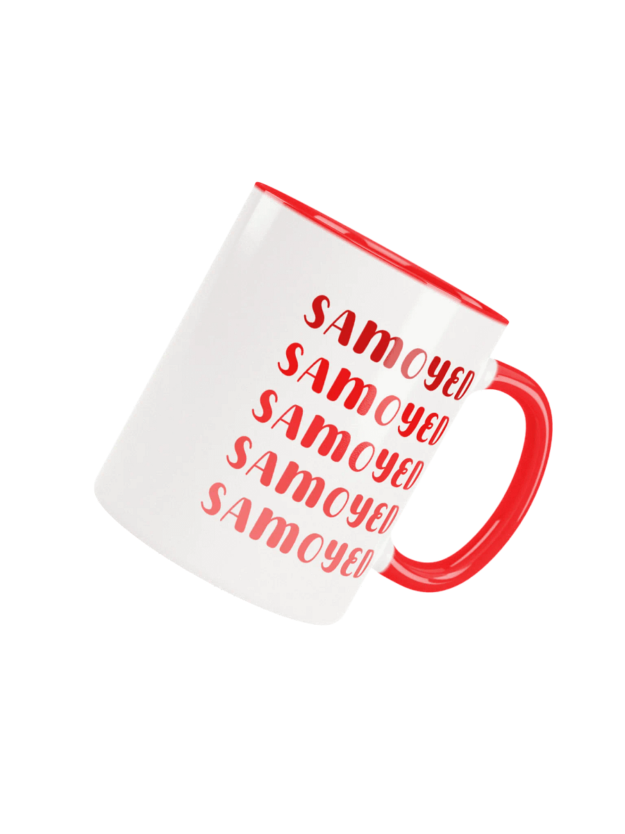 Samoyed Red Trendy Ombre Mug For Samoyed Lovers product image (5)