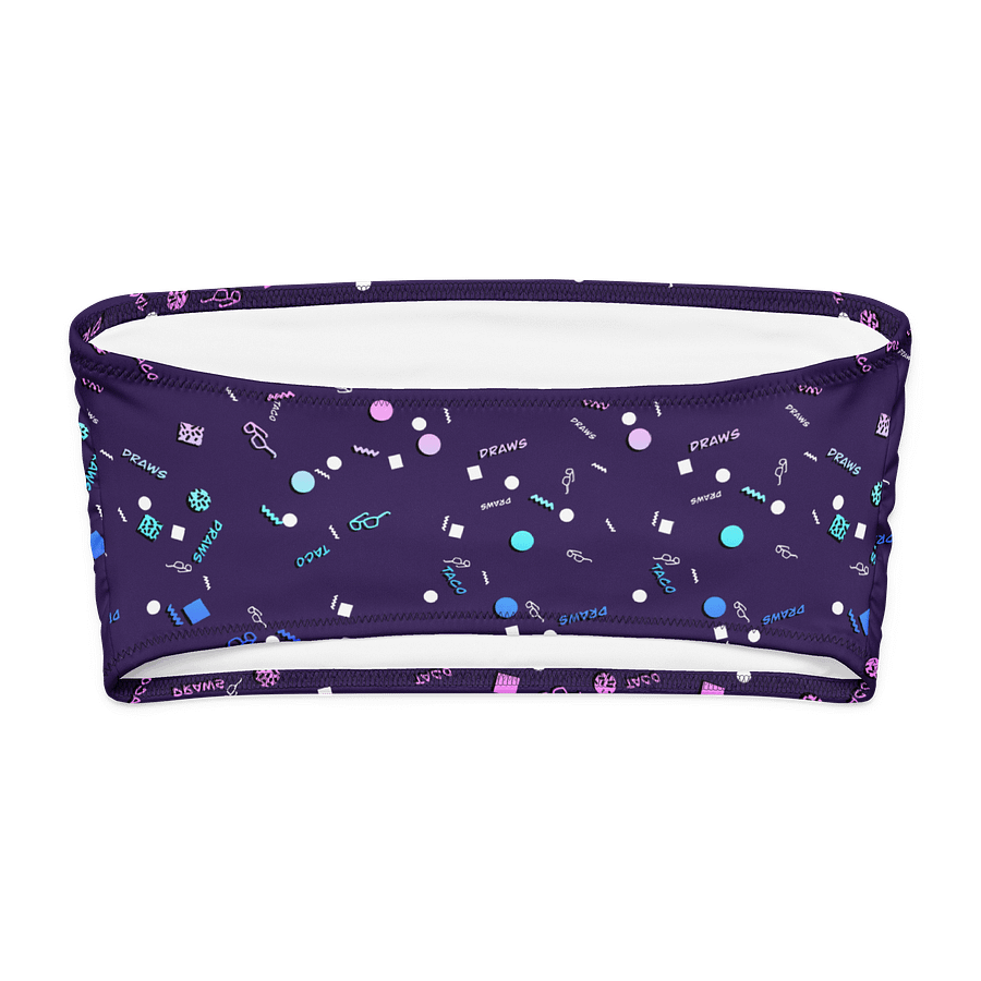 TacoDraws Retro Pattern Bandeau Top product image (7)