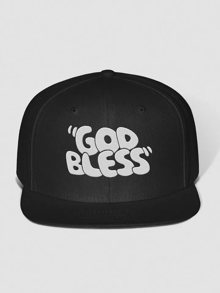 "God Bless" Black Snapback Cap product image (1)