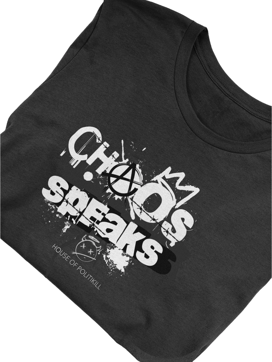 Chaos Speaks Graffiti Tshirt - Bella+Canvas Streetwear Tee - Rebellious Statement Shirt product image (5)