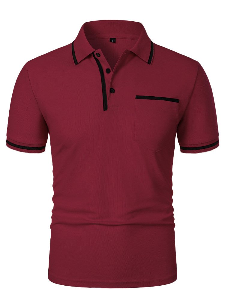 Men's Casual Lapel Short Sleeve T-shirt product image (3)