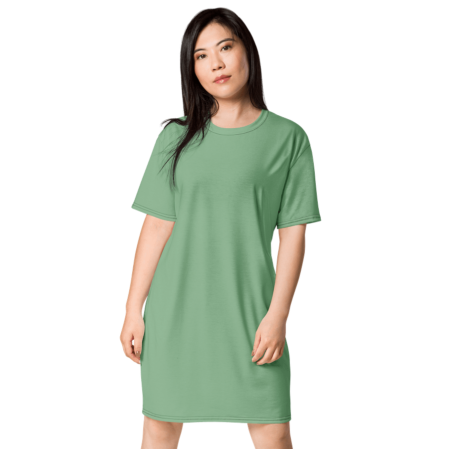 Oversized T-Shirt Dress - Rich Dark Sea Green, Sizes 2XS-6XL product image (1)
