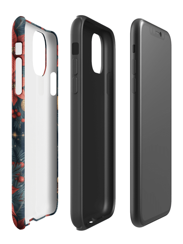 Christmas Deer Poinsettias - Tough Phone Case product image (93)