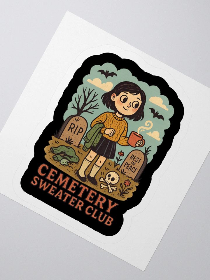 Cemetery Sweater Club Sticker product image (2)