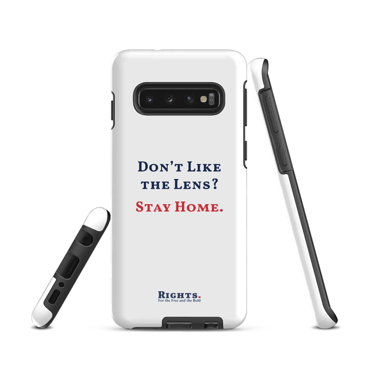 Don't Like the Lens? Stay Home. Samsung® Tough Case in White product image (1)