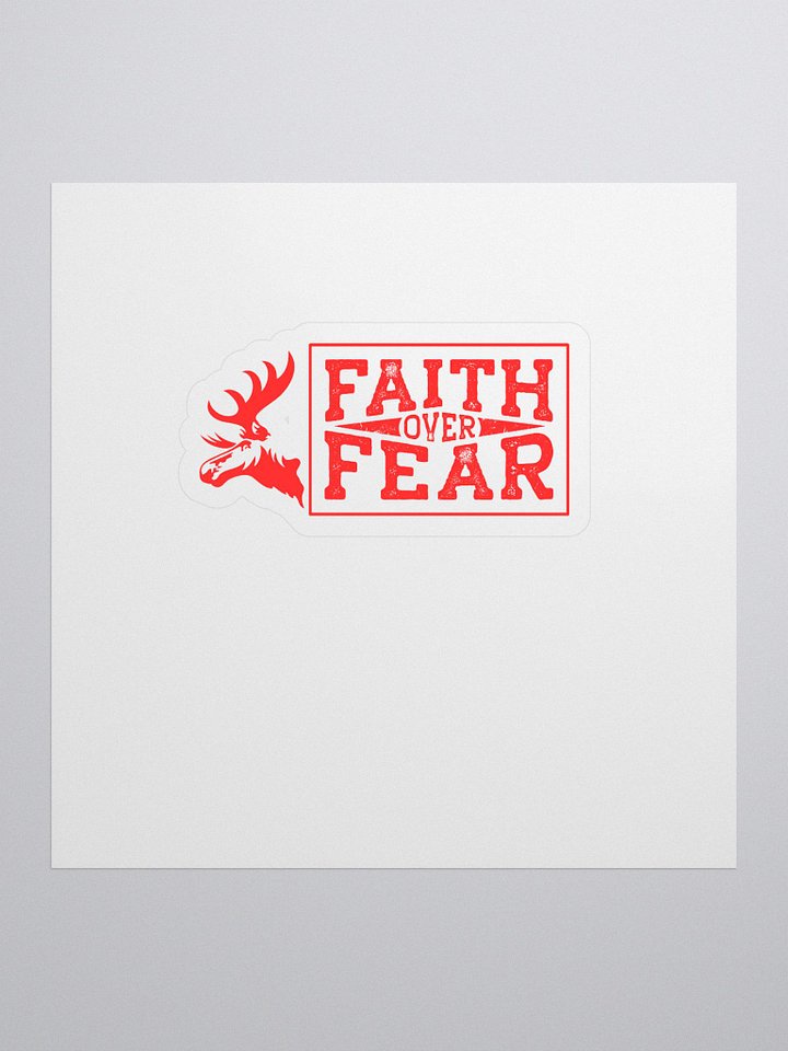 Fatih Over Fear - RED - Sticker product image (1)