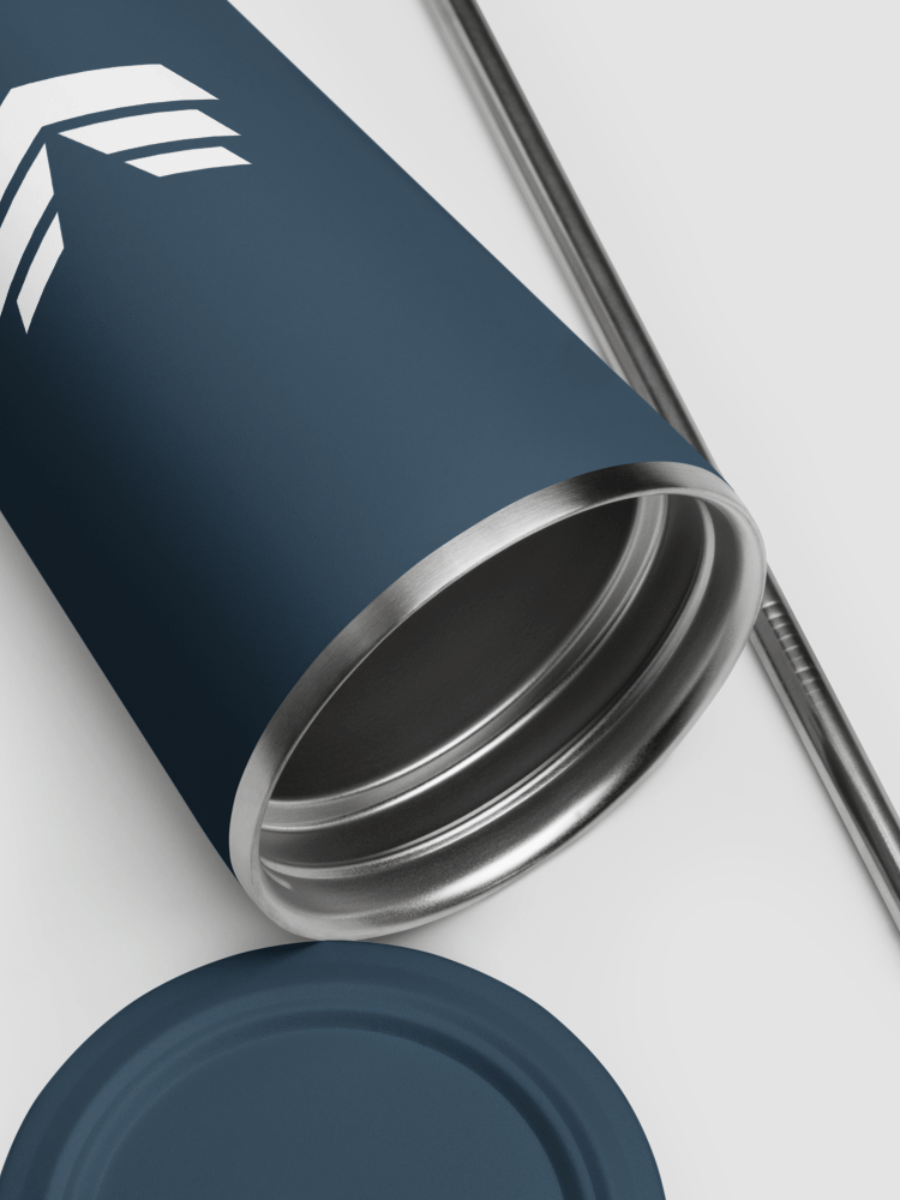 Insulated Tumbler with Straw - Navy product image (6)