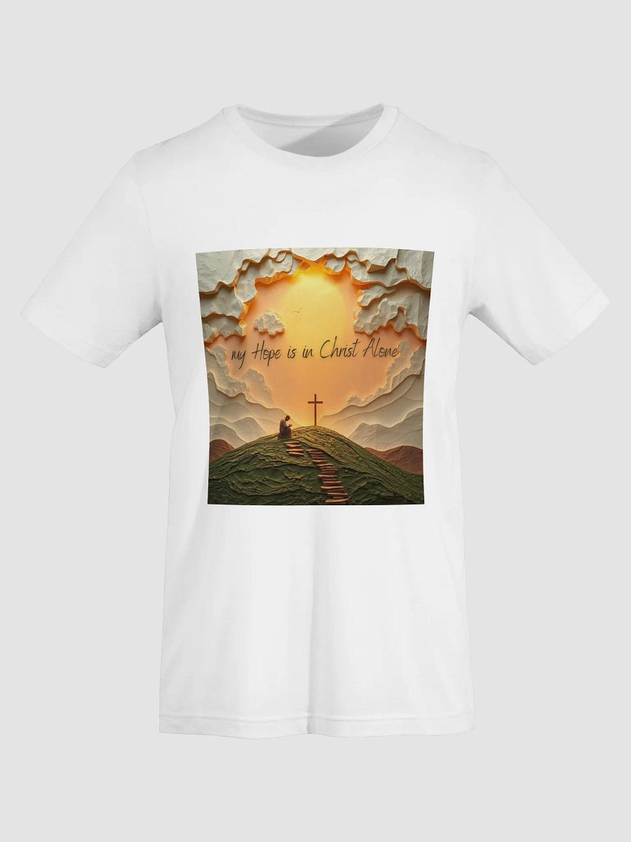 Christian T-Shirt – My Hope Is in Christ Alone | Faith-Based Unisex Tee product image (7)