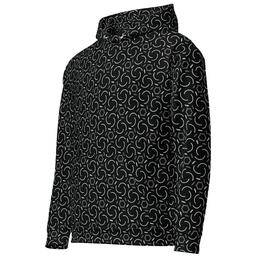 Smoke & Shadow Geometric Allover Print Hoodie for Men and Women product image (2)
