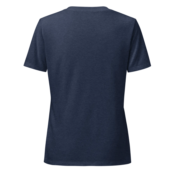 Women's Relaxed V-Neck T-Shirt - white logo product image (6)