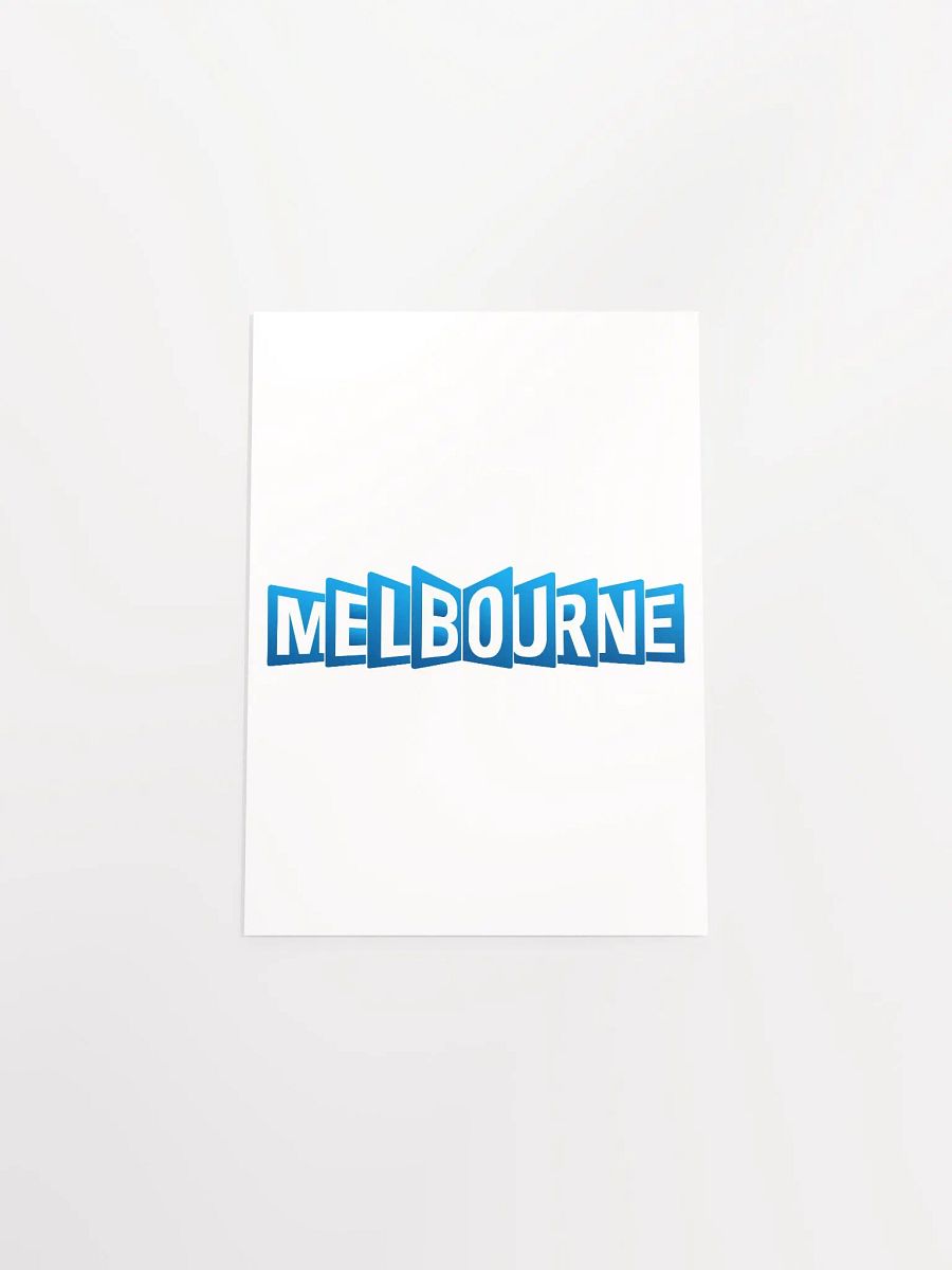 3D Melbourne Blue Poster product image (50)
