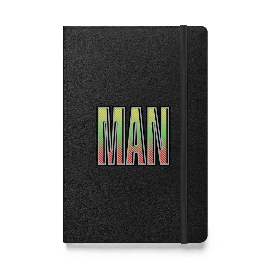 Man Manitoba Stripes Hardcover Notebook product image (1)