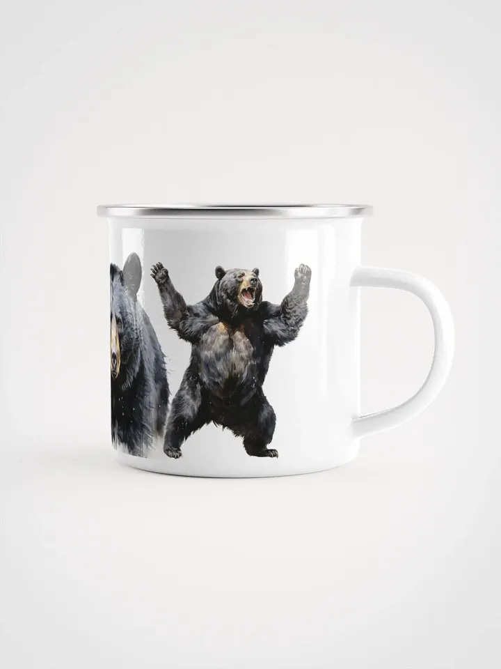 Black Bears Enamel Mug product image (1)