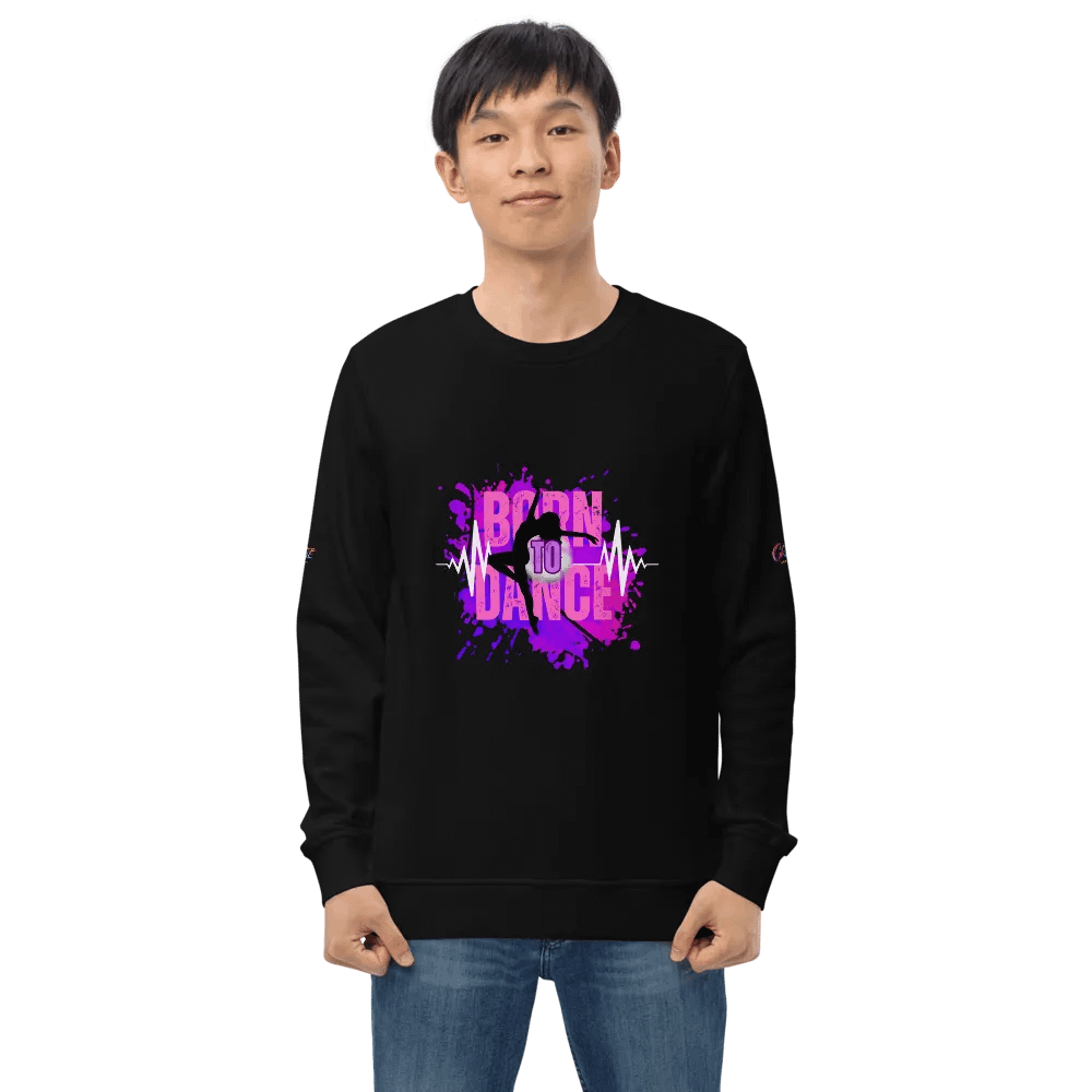 BORN TO DANCE Her Silhouette Unisex Organic Sweatshirt product image (1)