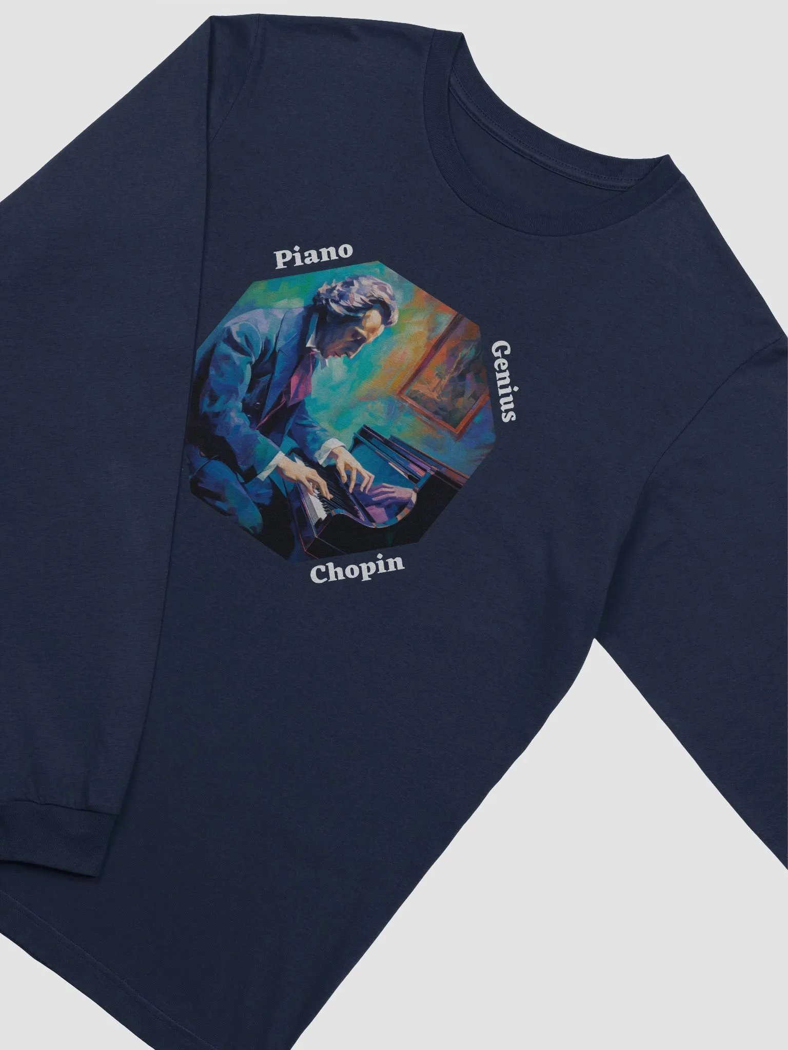Frédéric Chopin [Playing Piano] - Piano Genius | Longsleeve product image (3)