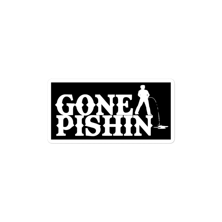 Gone Pishin Magnet (Black) product image (1)