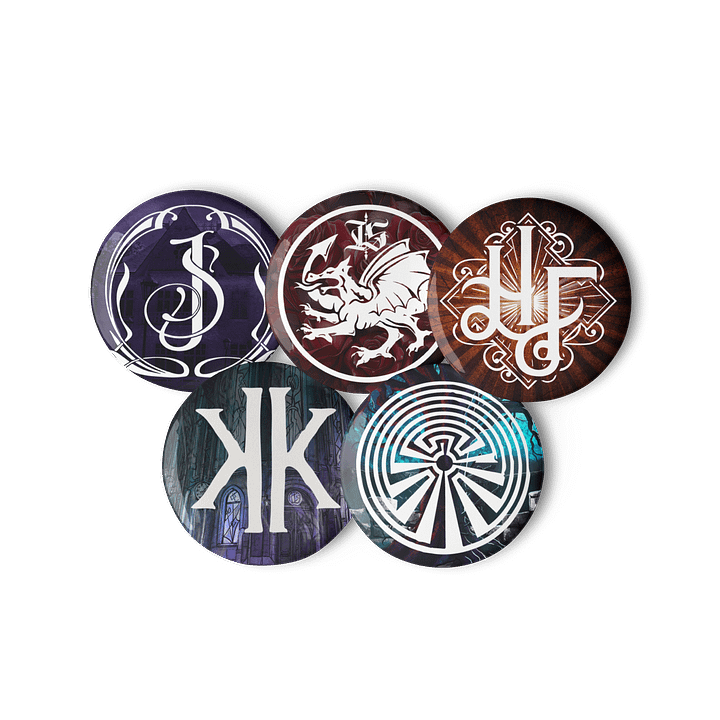 Logo Pin Buttons: Set 1 product image (2)