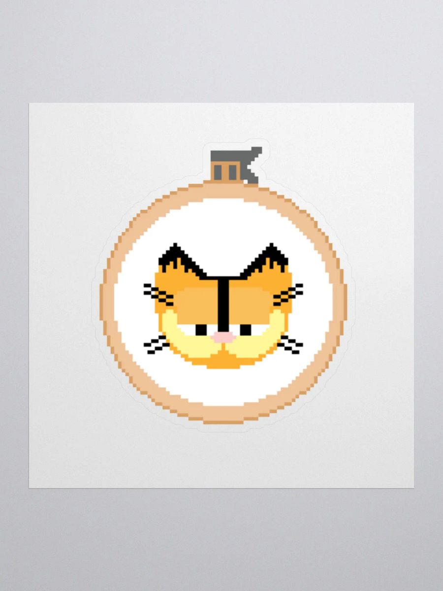 Garfield cross stitch sticker product image (1)