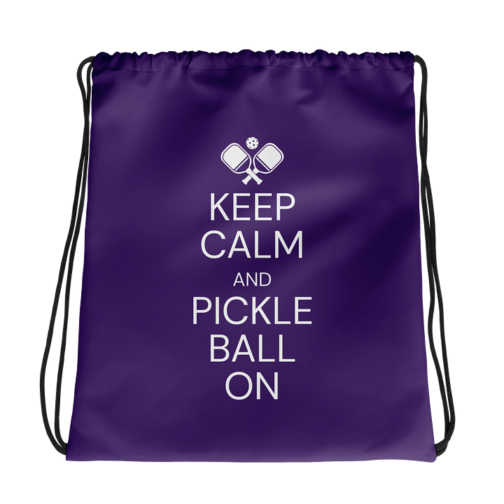 Pickleball On-The-Go Drawstring Bag product image (1)