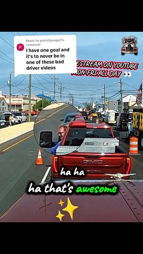 I promise not to post yours 🤞👀🫣🤣#reel #reels #reelsinstagram #truckdriver #dashcam #driving #commentary #funny #lbi #nj #live...