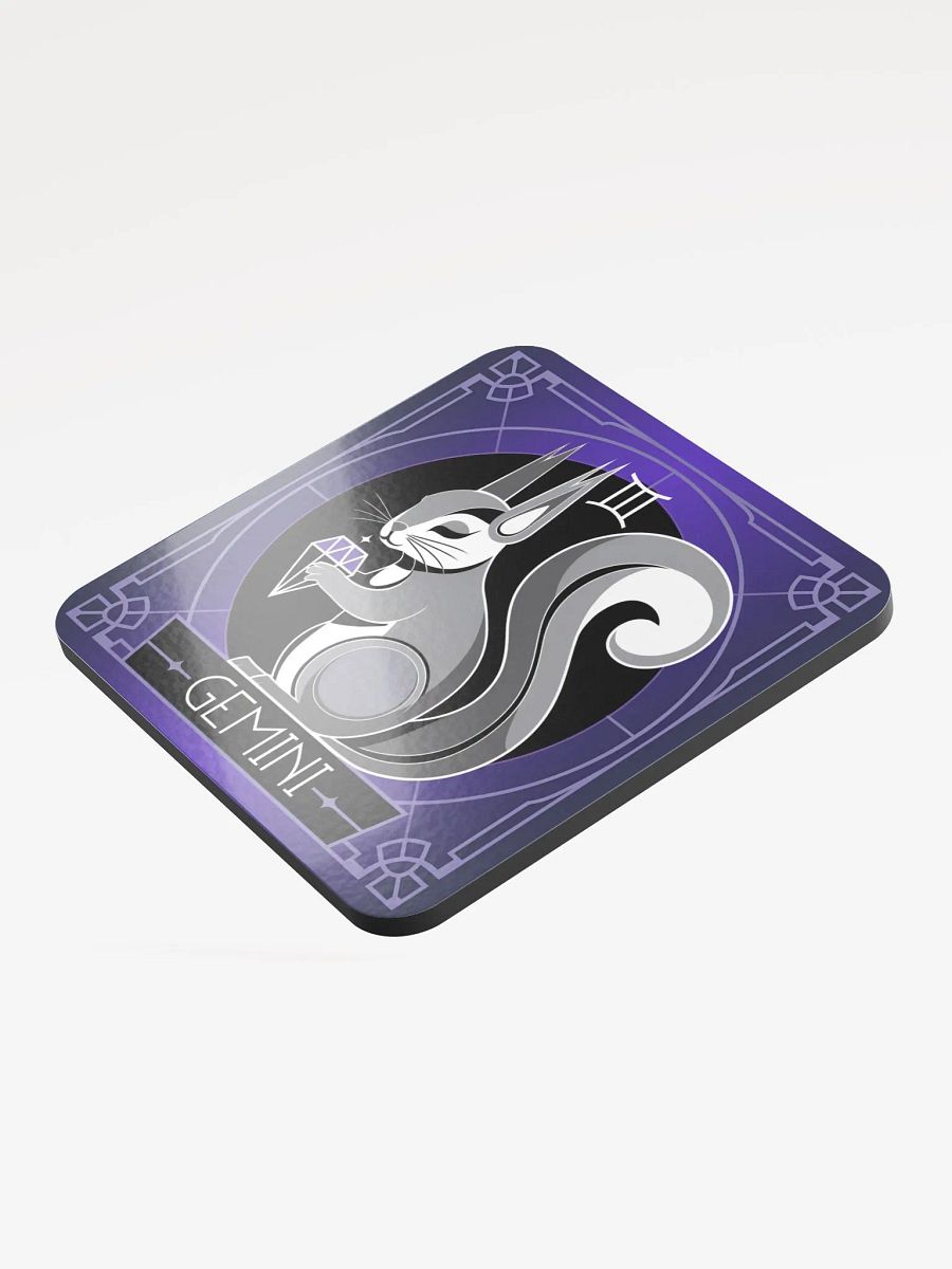 Coaster or micro art piece: libra pooky with gem product image (3)