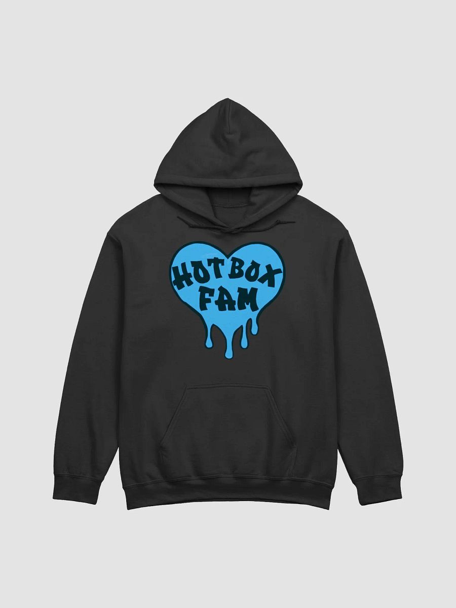 UNISEX HOT BOX FAM SOLID BLUE LOGO HOODIE product image (3)