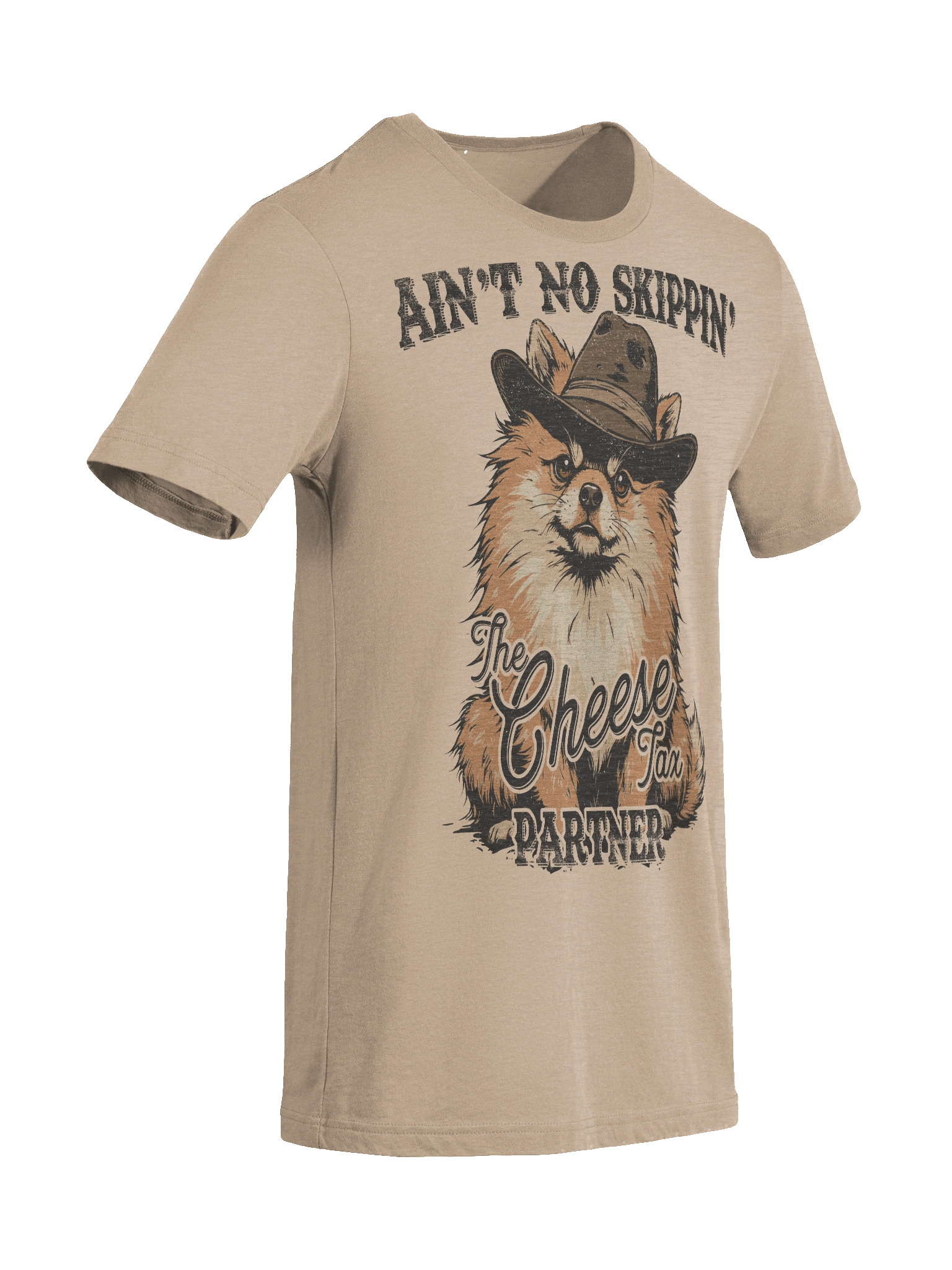 Funny Cheese Tax Sheriff Pomeranian Triblend T-shirt product image (5)