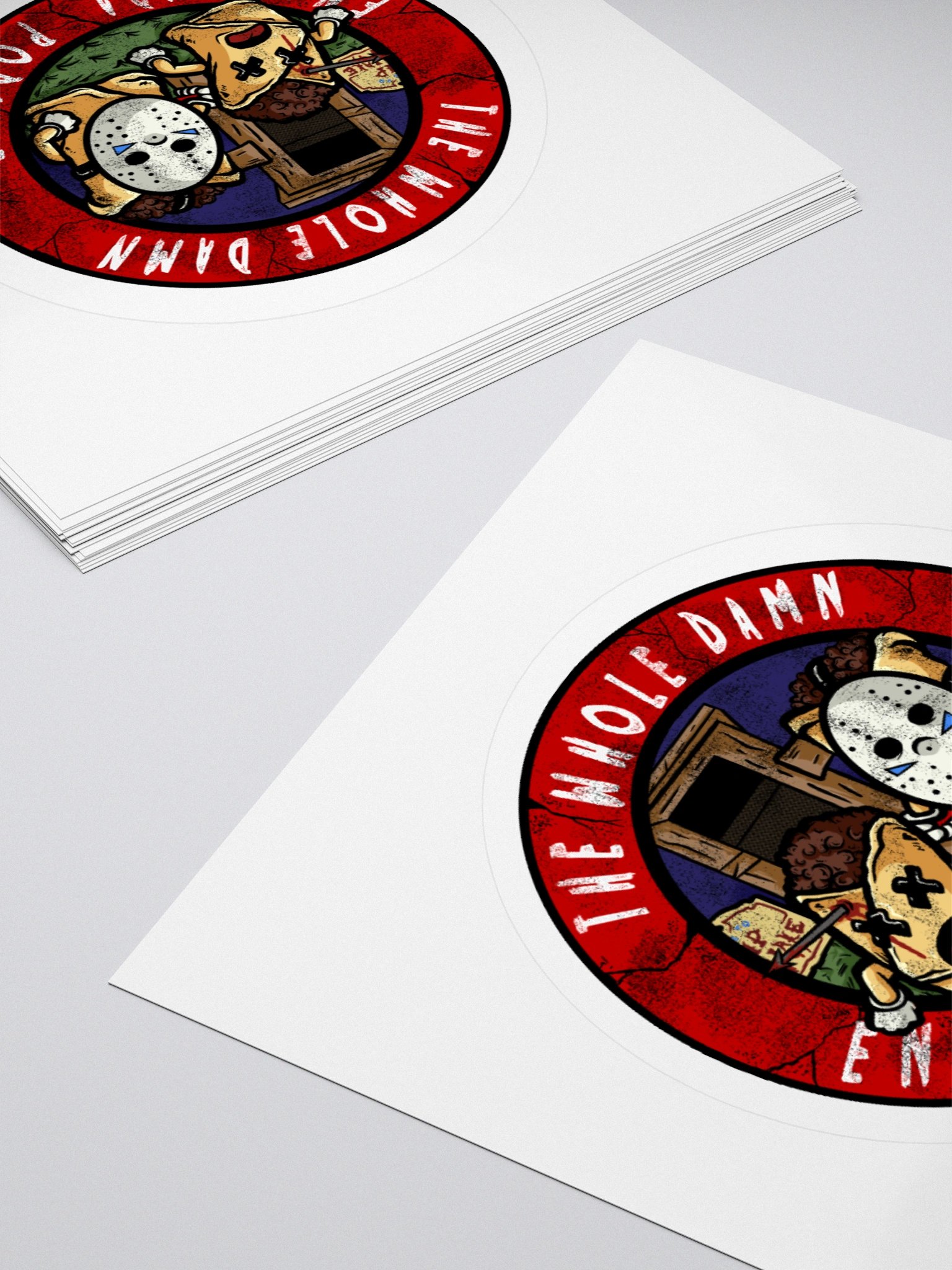 the whole damn enchilada logo stickers product image (14)