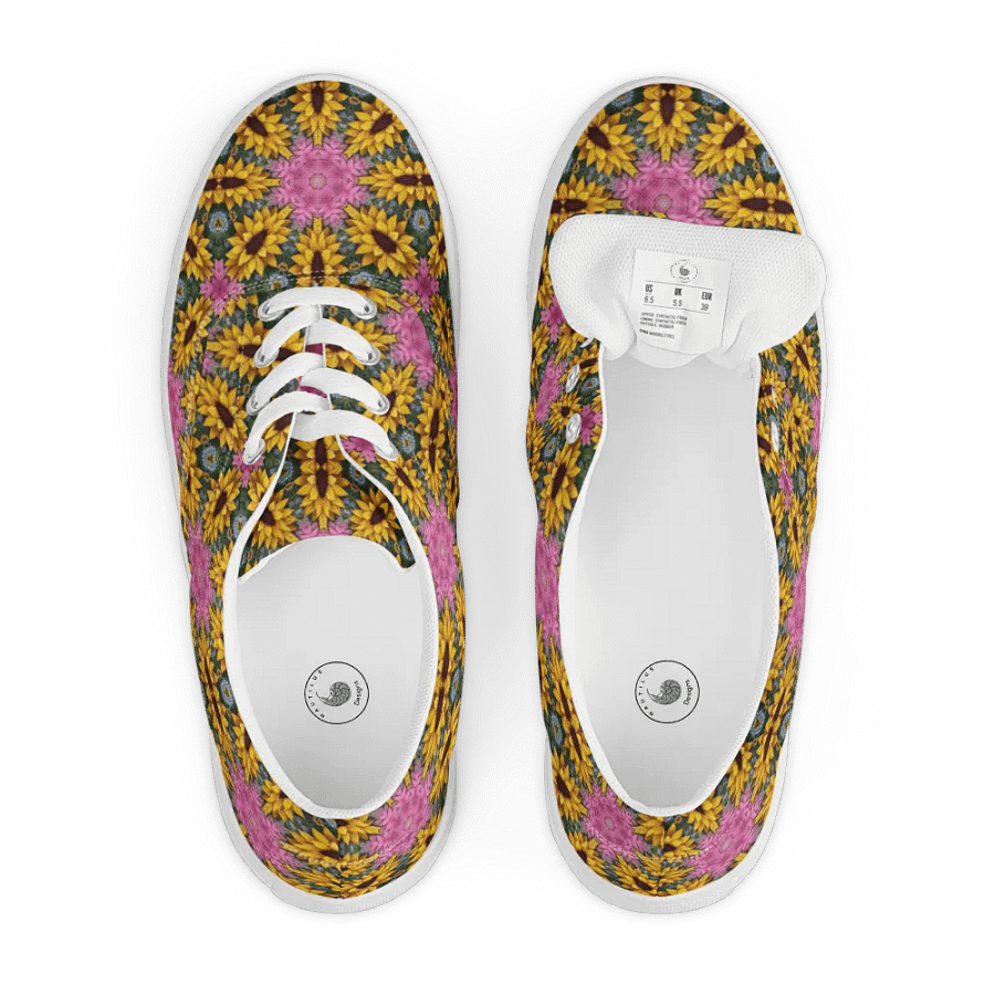 Floral Kaleidoscope Lace-Up Shoes product image (9)