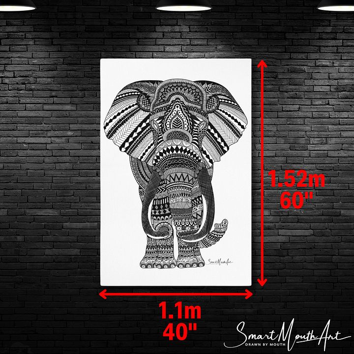 Large Elephant Print on Canvas product image (2)