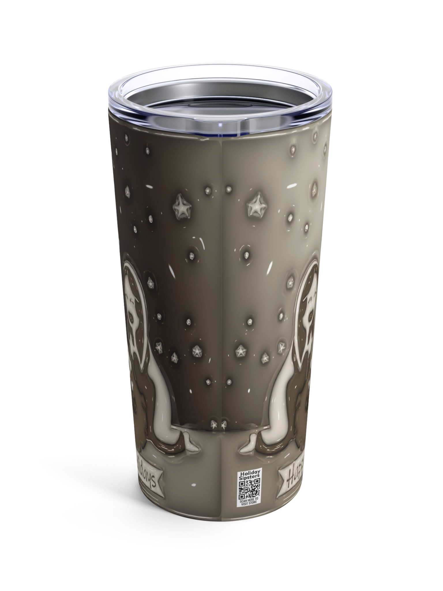 Happy Holidays Christmas Stainless Steel Tumbler product image (6)