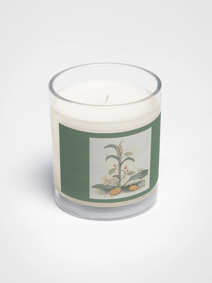 Harvest Spice Soy Candle in Clear Glass Jar product image (2)