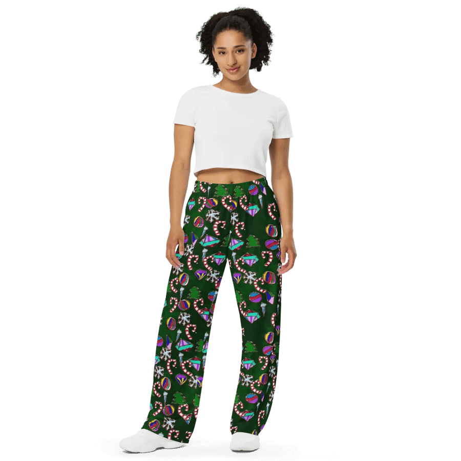 Ornaments Pattern Wideleg Pants product image (9)