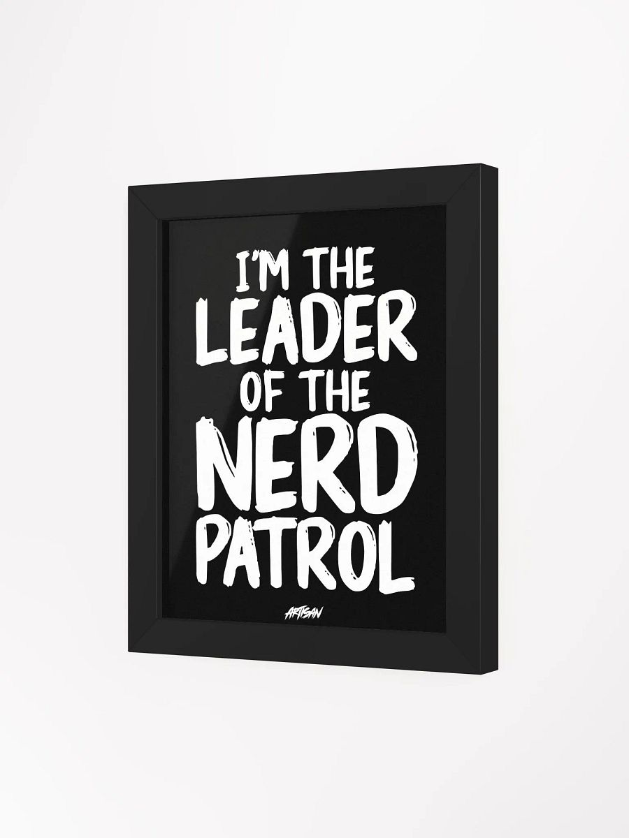 Nerd Patrol Leader Text Poster product image (3)
