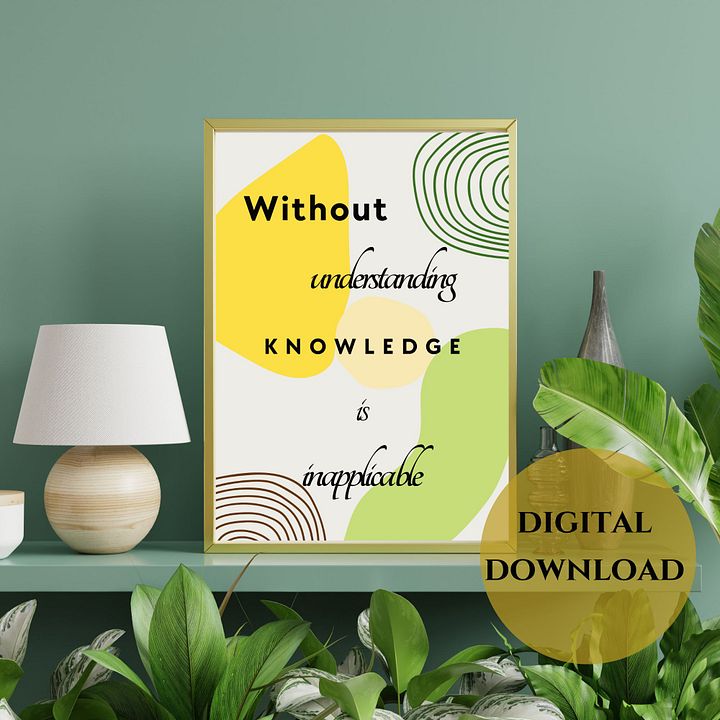 Without Understanding Printable Wall Art product image (1)