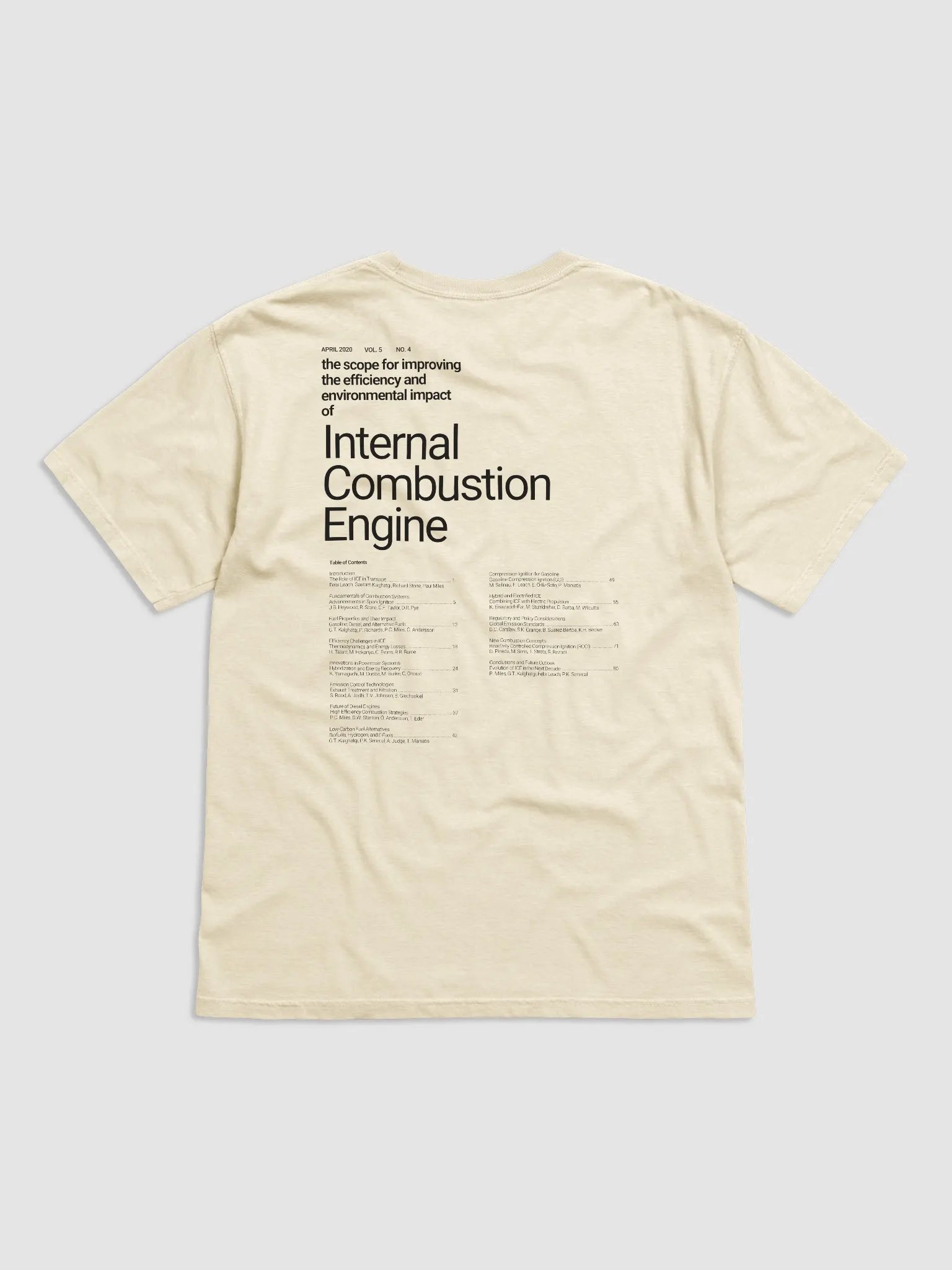 2020 internal combustion engine t-shirt (100% cotton) product image (3)
