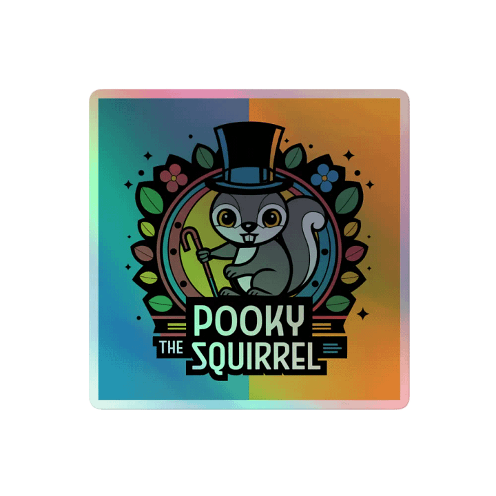 Pooky's Holographic Squirrel Sticker Set product image (2)