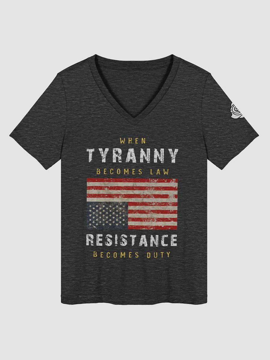 Tyranny / Resistance Women's Relaxed V-Neck T-Shirt - C product image (1)
