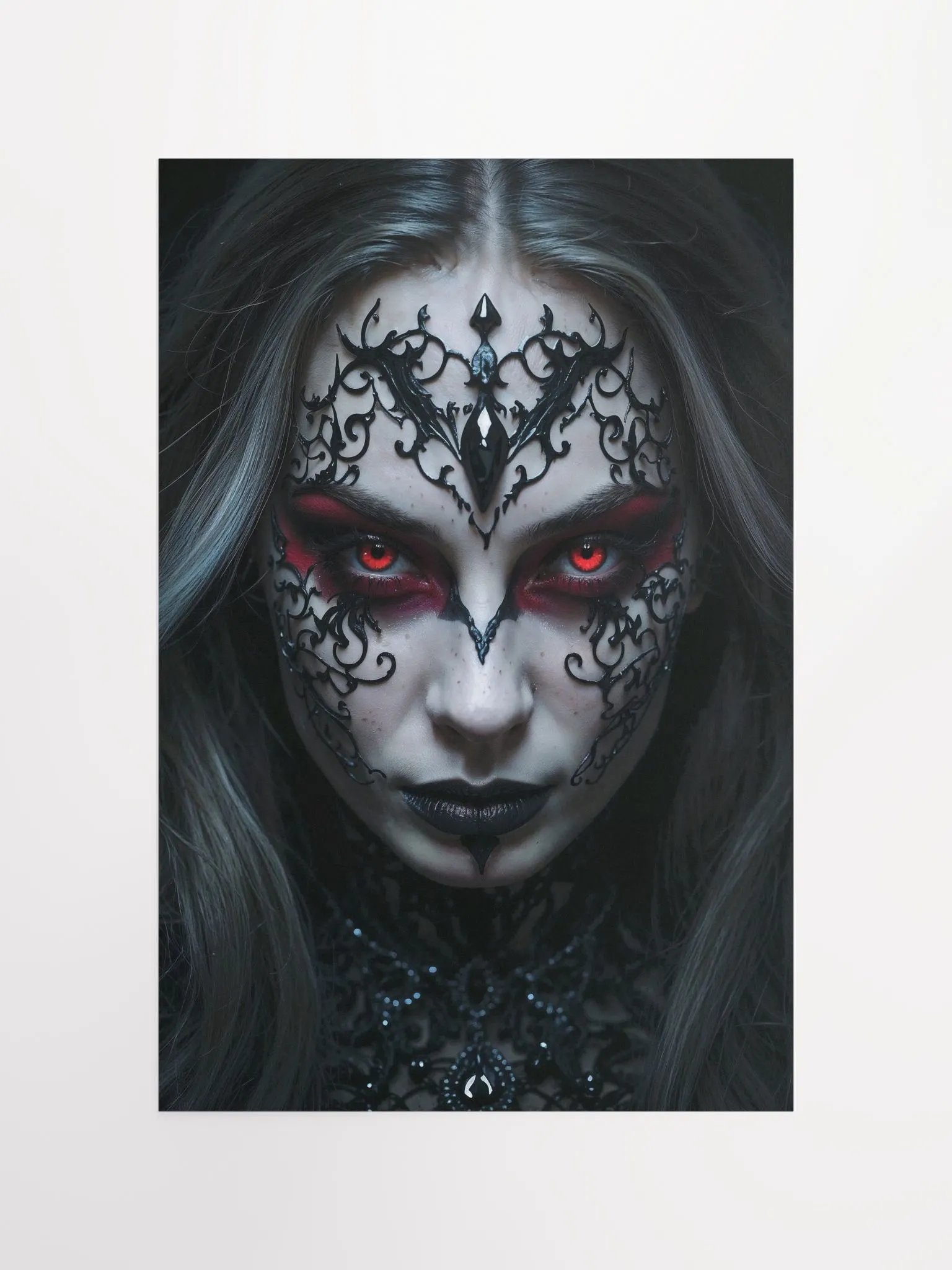 Gothic Filigree Red Eyes Poster product image (7)