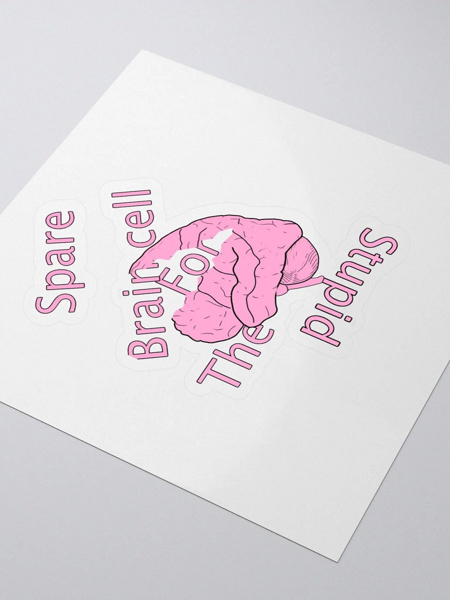 Spare Brain Cell Kiss Cut Stickers product image (3)