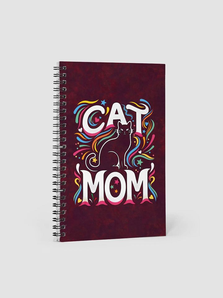 Cat Mom Vibes Spiral Notebook product image (1)